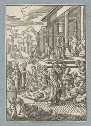 Pietro guarisce i malati con la sua ombra