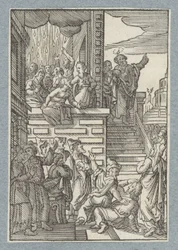 Pietro predica a Gerusalemme