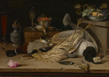 Natura morta con uccelli morti