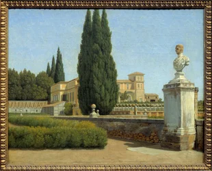 Nei giardini di Villa Albani
