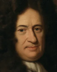 Tedesco: Ritratto del filosofo Gottfried Wilhelm Freiherr von Leibniz Ritratto di Gottfried Leibniz (1646-1716), filosofo tedesco