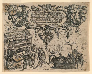 Pagina del titolo da Neüw Grotteßken Buch (Nuovo Libro Grottesco)