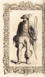 Costume di un carrettiere tedesco