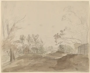 Una Strada attraverso un Villaggio di Campagna