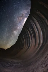 La Via Lattea sopra Wave Rock