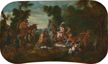 Singerie: Il picnic, c. 1739