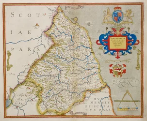 Mappa della Northumbria, da 