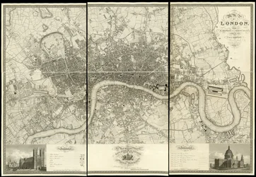 Mappa di Londra, da un