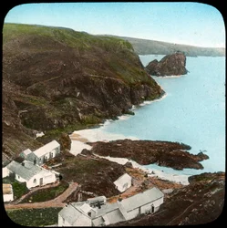 Kynance Cove e villaggio, Cornovaglia, fine XIX o inizio XX secolo