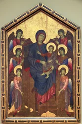 La Vergine e il Bambino in maestà circondati da sei ...