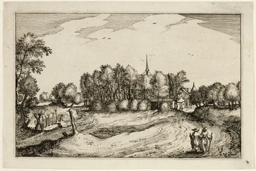 Un convento, tredicesima tavola dopo Immagini di fattorie, case di campagna e villaggi rustici (Praediorum villarum et rusticarum casularum icones)