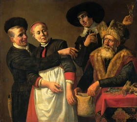 Mooy-Aal e i suoi pretendenti (G. A. Bredero, «Moortje», 1615)