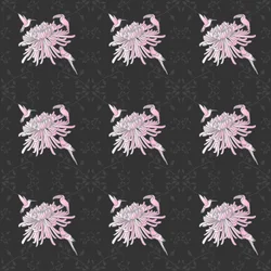 Crisantemo e uccelli esotici