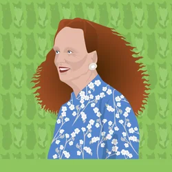 Ritratto di Grace Coddington, Direttore Creativo di US Vogue