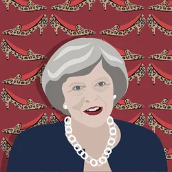 Theresa May e il tacco a spillo