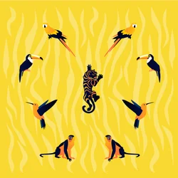 Animali - Giallo - Nero