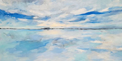 Riflesso sereno nel cielo