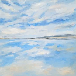 Il riflesso nel vasto cielo blu