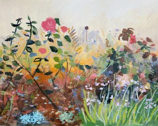 Un giardino estivo dai colori vivaci