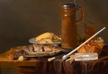 Natura morta con pipa di argilla di Clara Peeters
