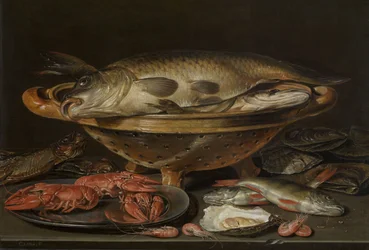 Natura morta con pesce, ca 1612-1621
