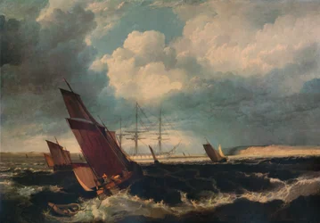 Nave di guardia al largo del Nore, c. 1844