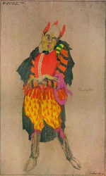 Design per costume in Il diavolo è un asino di Ben Jonson, c1927