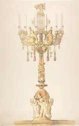 Progetto per un Candelabro, 1810-38