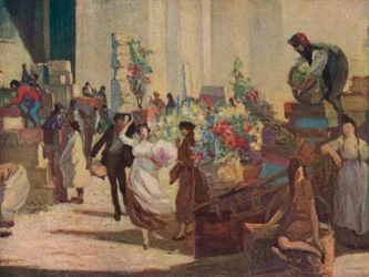 Il mercato, c1900