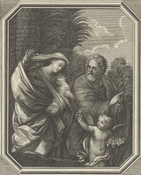 La Fuga in Egitto, la Sacra Famiglia che Cammina con il Giovane Giovanni Battista, ca. 1720-86