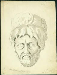 Testa di un uomo, 1874