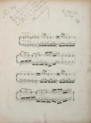 Pagina dalla prima bozza corretta di "La damoiselle elue", c.1887-88