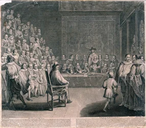 Processo di Re Carlo I, Palazzo di Westminster, c. 1725