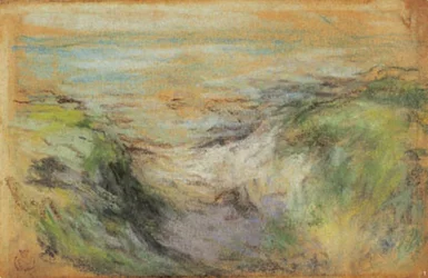 Una strada tra le dune verso il mare