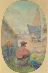 Pescatori a Etretat