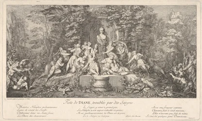 La festa di Diana, interrotta dai satiri, ca. 1786