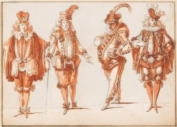 Quattro figure in costume