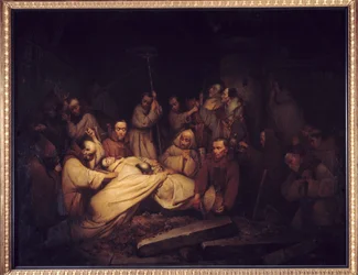 Il conte di Comminges. Ultima scena delle Memorie del conte di Comminges che riconosce Adelaide dopo la sua morte
