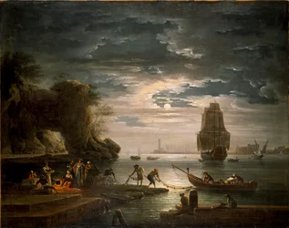 Scena costiera La notte