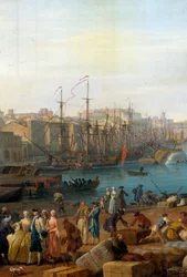 Il porto di Marsiglia nel XVIII secolo (dettaglio)