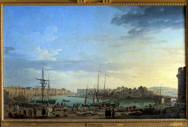 Veduta del porto di Dieppe