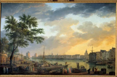 Veduta del porto di La Rochelle, dipinto di Joseph Vernet (1714-1789), 1762, Parigi, Musée de la Marine