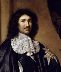 (dettaglio) Ritratto di Jean Baptiste Colbert (1619-1683) Ministro di Luigi XIV
