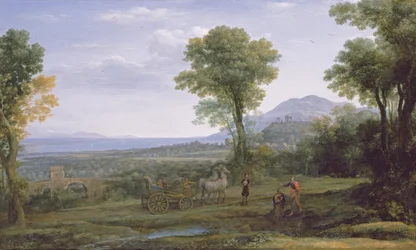 Paesaggio con San Filippo che battezza l