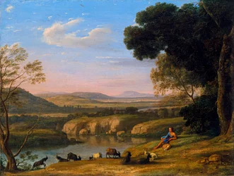 Paesaggio con capraio