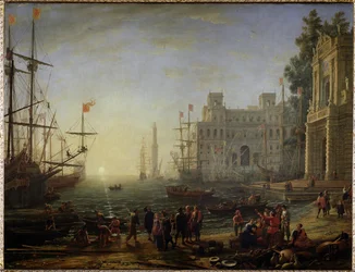 Porto con villa Medici