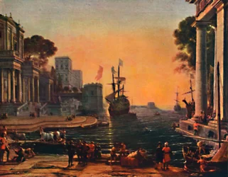 Un Porto Vue dun Port de Mer: Effet de Brume, XVII secolo, 1911