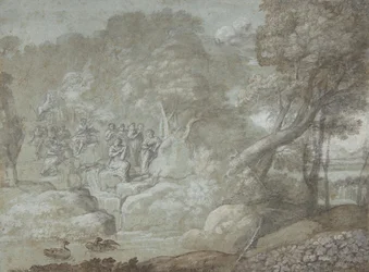 Paesaggio con Apollo e le Muse