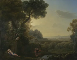 Paesaggio con Narciso ed Eco, 1644