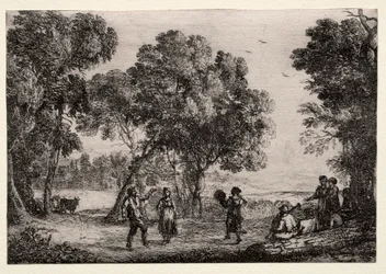 Paesaggio con danza campestre (Piccola tavola)